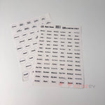 Baharat ve Mutfak Etiketi Seti