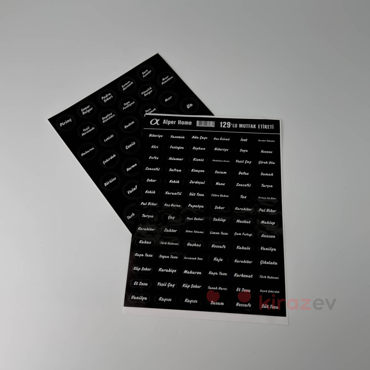 Baharat ve Mutfak Etiketi Seti