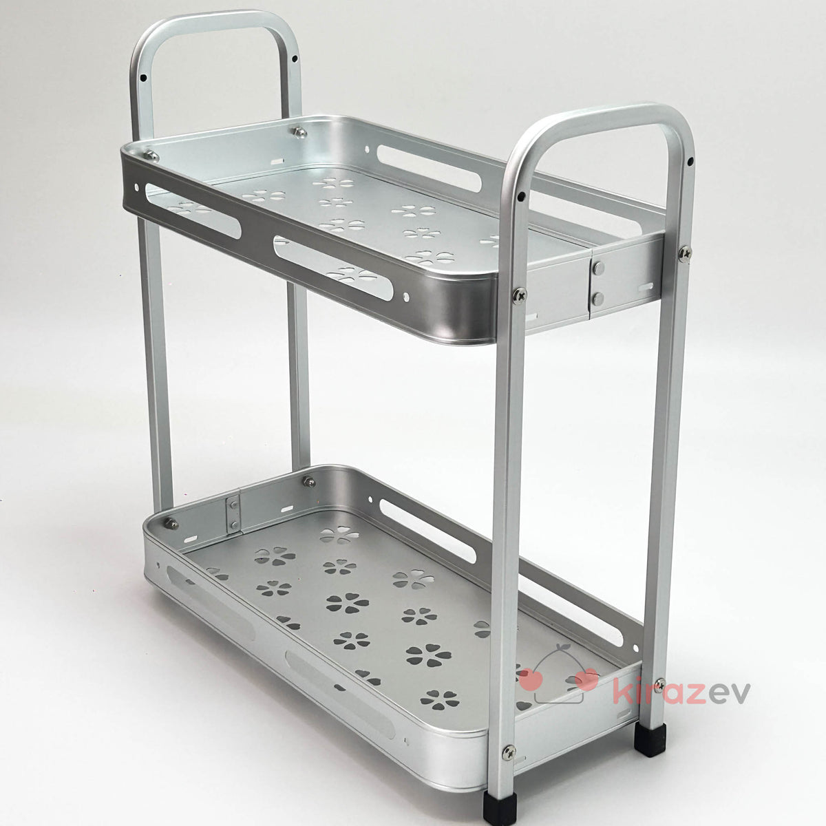 2 Katlı Alüminyum Mutfak ve Banyo Düzenleme Rafı