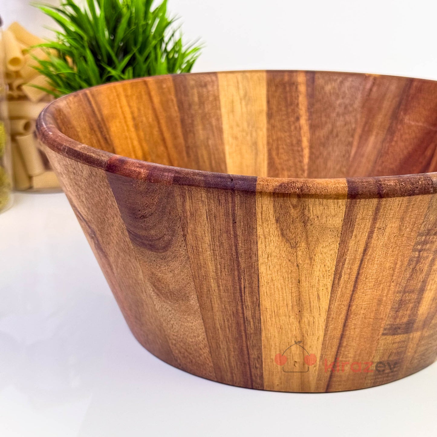 Akasya Ahşap Kase | Doğal & Şık Servis Kasesi