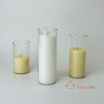 Silindir Cam Vazo & Mumluk Seti 3'lü