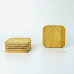 Kare Bambu Bardak Altlığı 6'lı