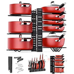 8 Katlı Tencere ve Tava Düzenleyici Raf