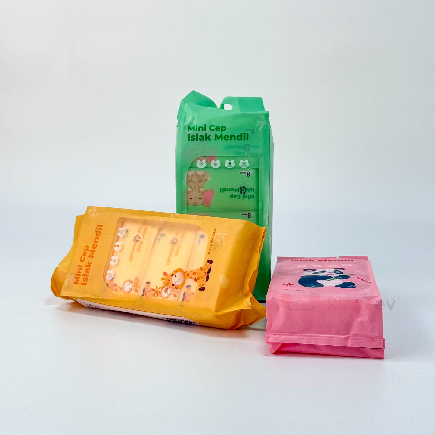 Mini Cep Islak Mendil Pembe 8'li