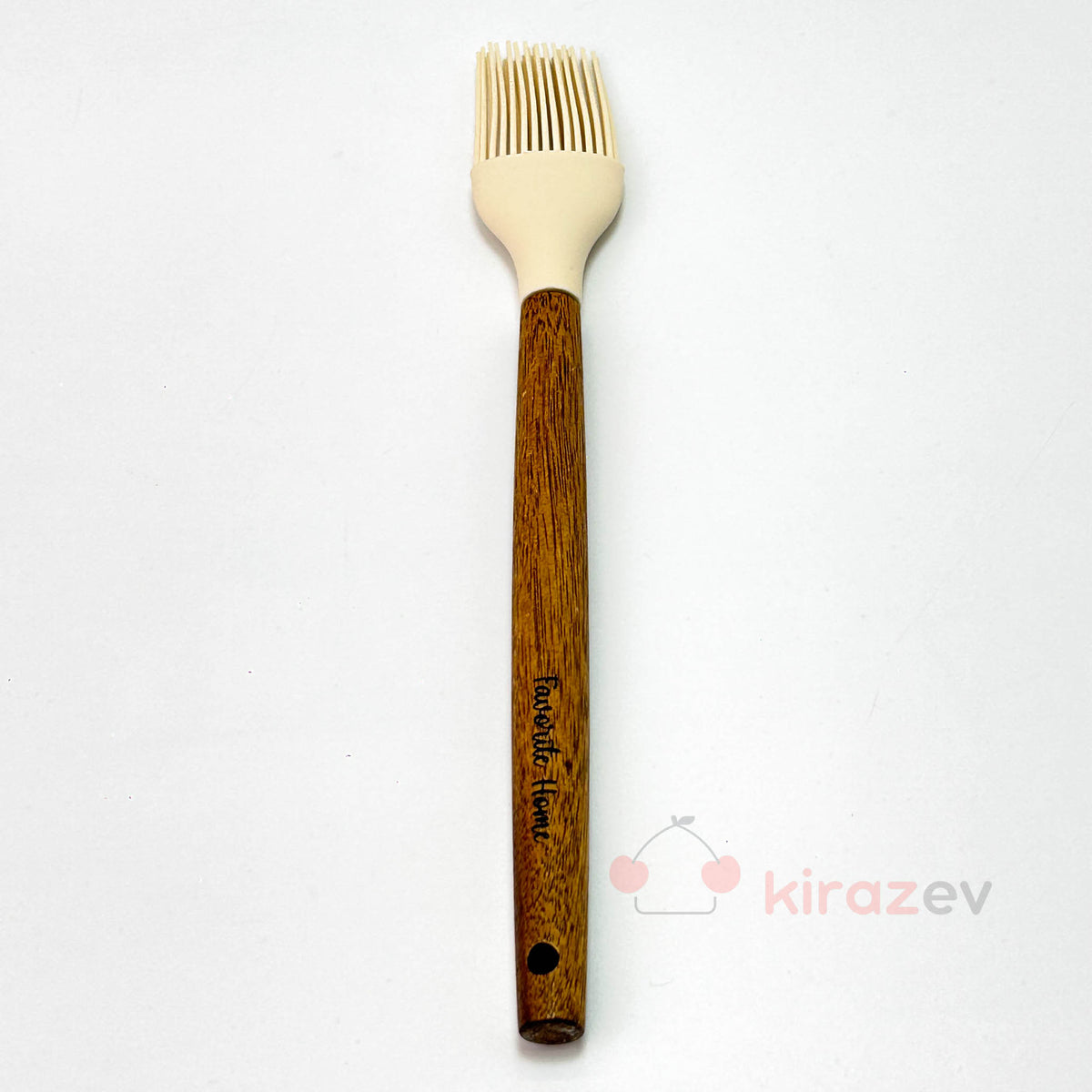 Akasya Saplı Silikon Yumurta Fırçası – Krem