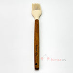 Akasya Saplı Silikon Yumurta Fırçası – Krem