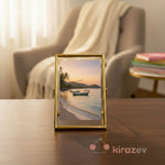 Altın Metal Fotoğraf Çerçevesi 10x15 cm