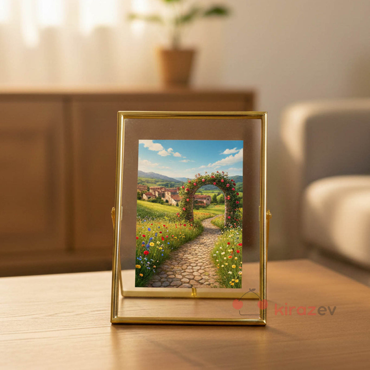 Altın Metal Fotoğraf Çerçevesi 13x18 cm