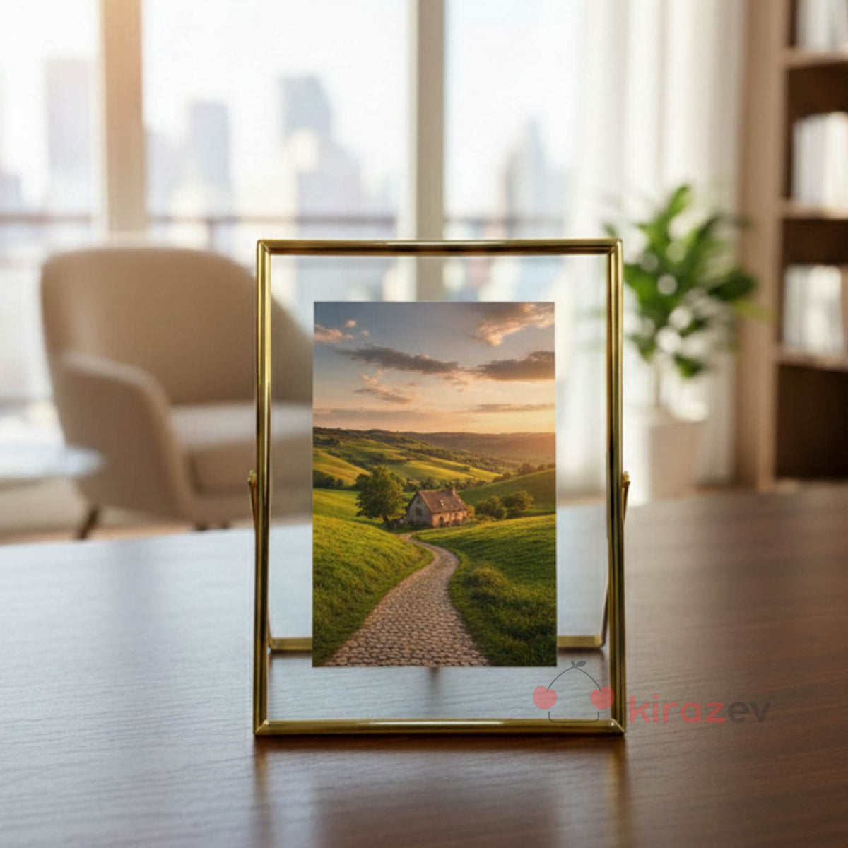 Altın Metal Fotoğraf Çerçevesi 15x20 cm