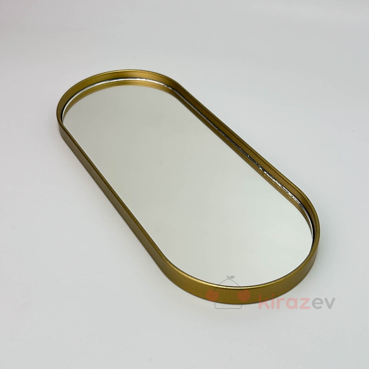 Aynalı Altın Sunumluk – Modern ve Minimal Dekoratif Tepsi