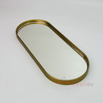 Aynalı Altın Sunumluk – Modern ve Minimal Dekoratif Tepsi