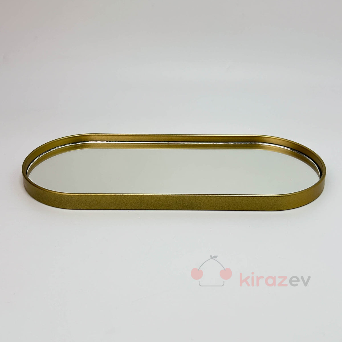 Aynalı Altın Sunumluk – Modern ve Minimal Dekoratif Tepsi