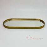 Aynalı Altın Sunumluk – Modern ve Minimal Dekoratif Tepsi