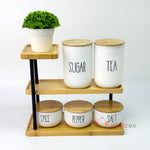 Bambu Raf 3 Katlı– Modern Mutfak Düzeni