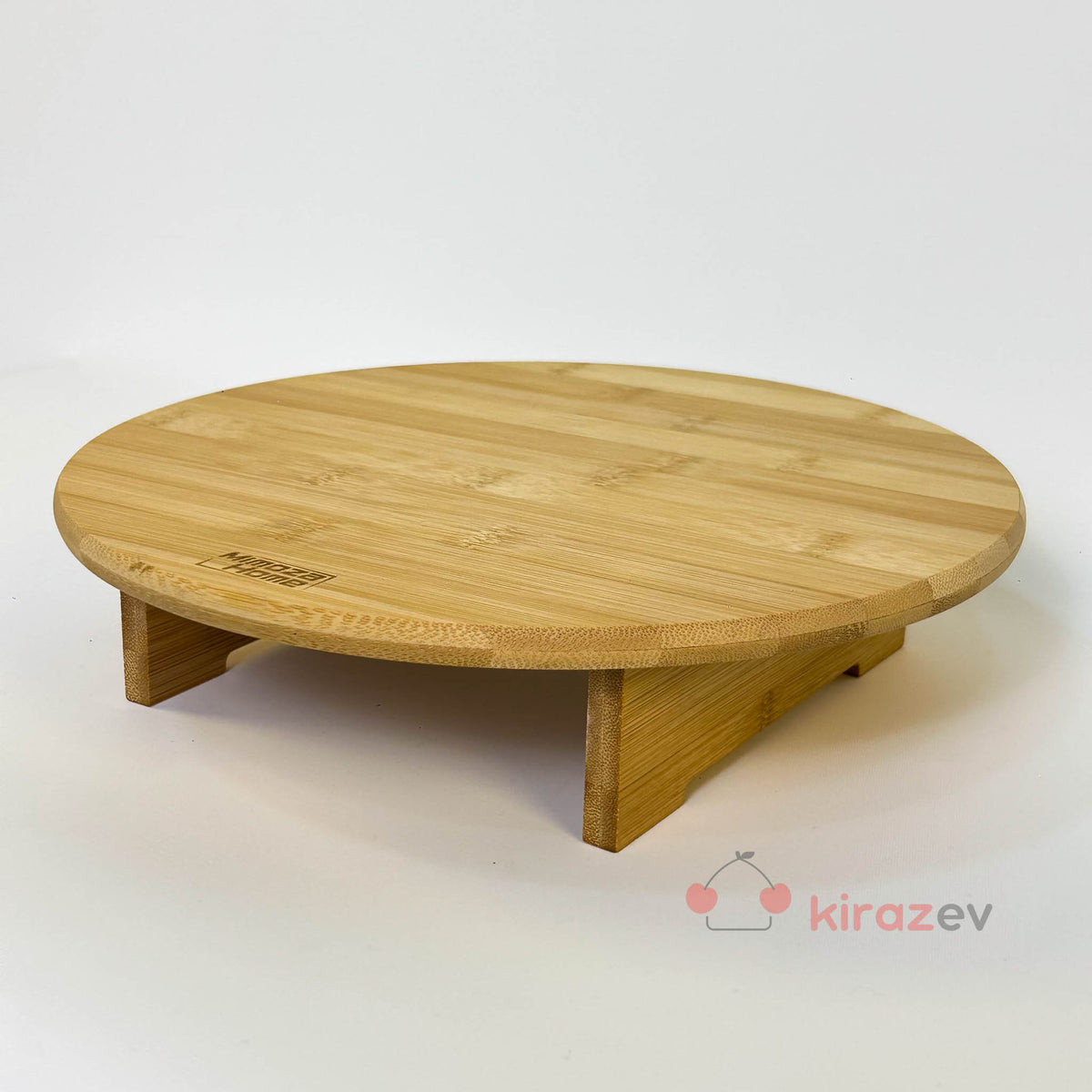 Bambu Ayaklı Yuvarlak Kesme Tahtası