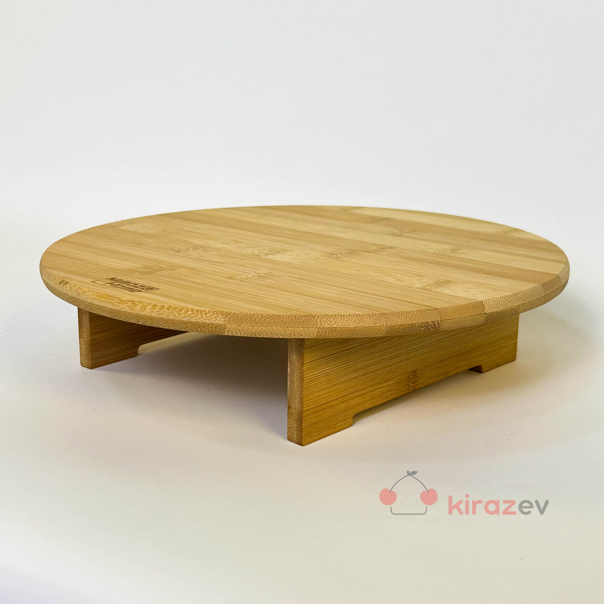 Bambu Ayaklı Yuvarlak Kesme Tahtası