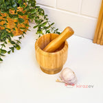 Bambu Havan ve Tokmak – Doğal Mutfak Öğütücüsü