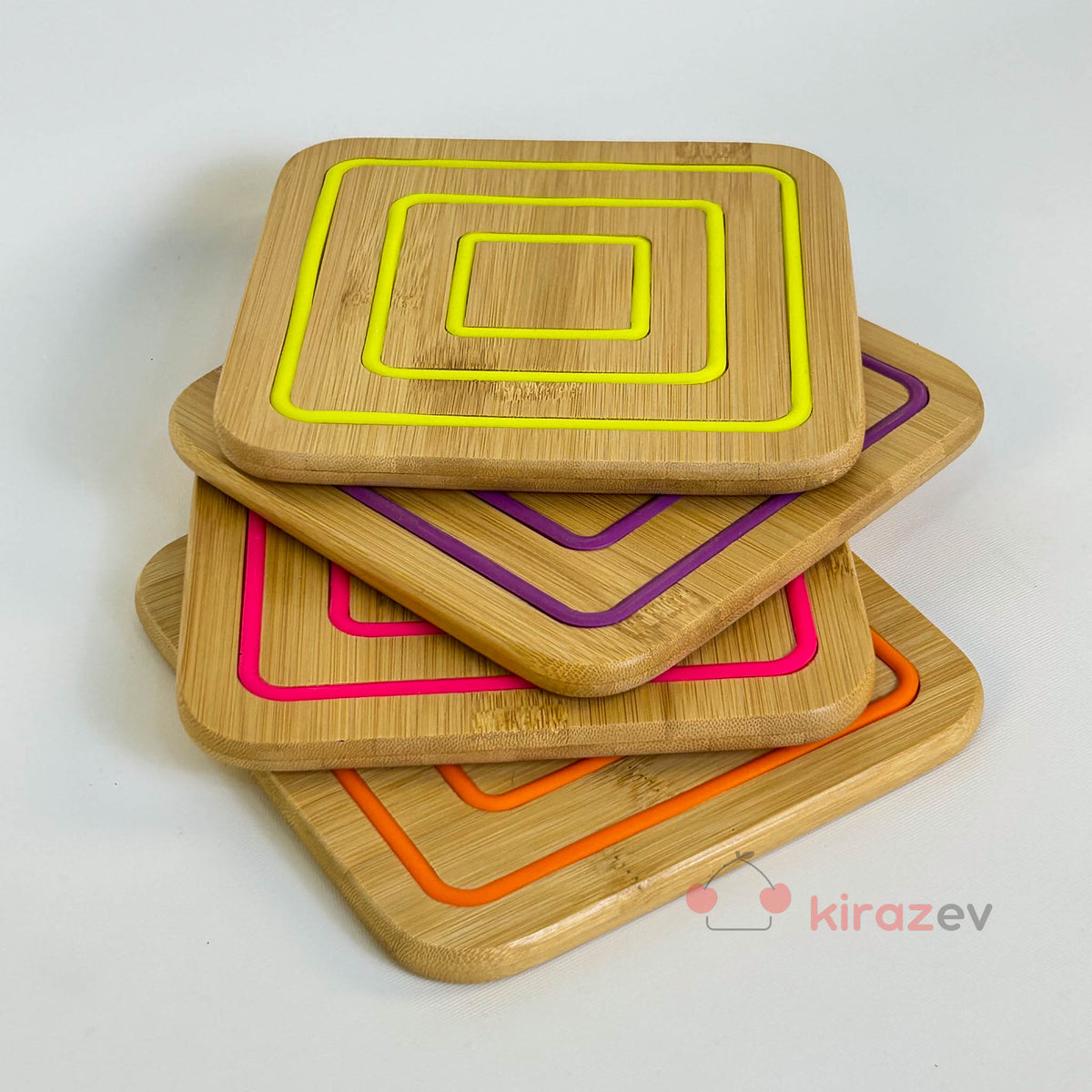 Bambu Nihale Kare Silikonlu (17x17 cm)