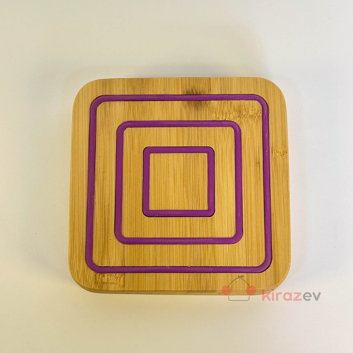 Bambu Nihale Kare Silikonlu (17x17 cm)