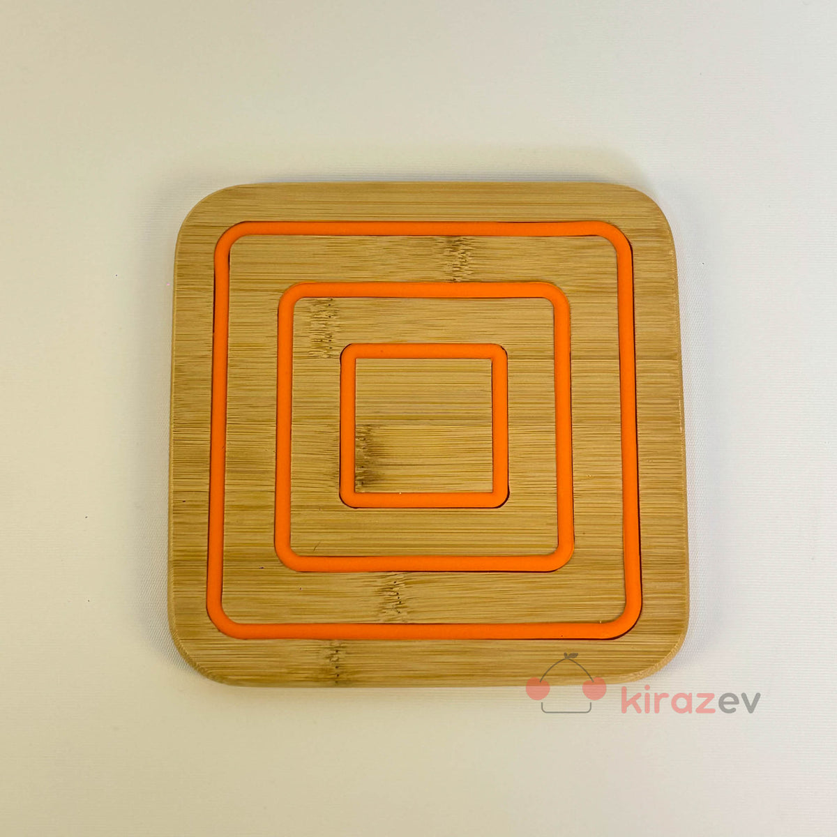 Bambu Nihale Kare Silikonlu (17x17 cm)