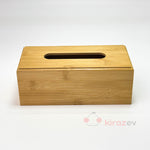 Bambu Dikdörtgen Peçetelik Kutusu