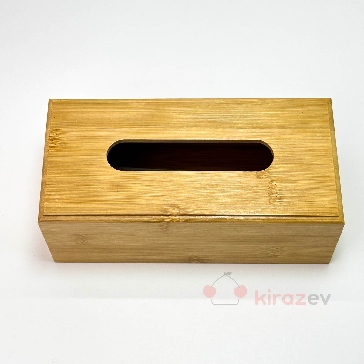 Bambu Dikdörtgen Peçetelik Kutusu