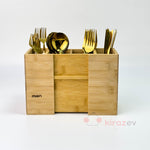 Bambu Sürgülü Dik Kaşıklık