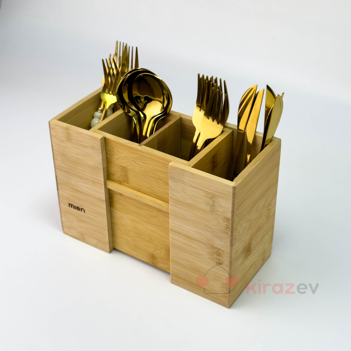 Bambu Sürgülü Dik Kaşıklık