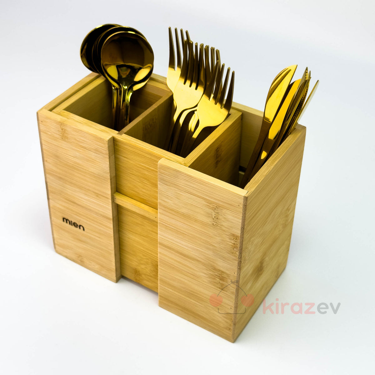 Bambu Sürgülü Dik Kaşıklık