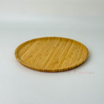 Yuvarlak Bambu Sunum Tepsisi