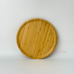 Yuvarlak Bambu Sunum Tepsisi