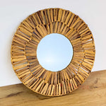 Bohem Hasır Örgü Ayna