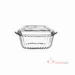 Paşabahçe Borcam Kapaklı Kare Tencere 1870 cc