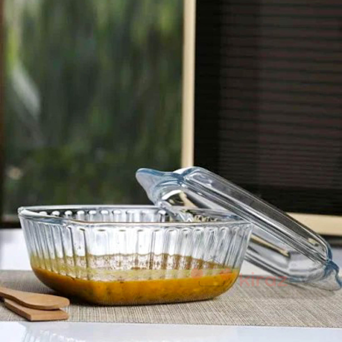 Paşabahçe Borcam Kapaklı Kare Tencere 2600 cc