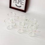 Borosilikat Kulplu Çay Bardağı 6'lı