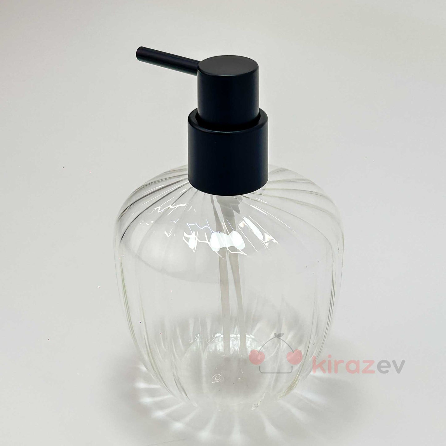 Borosilikat Tombul Cam Sıvı Sabunluk