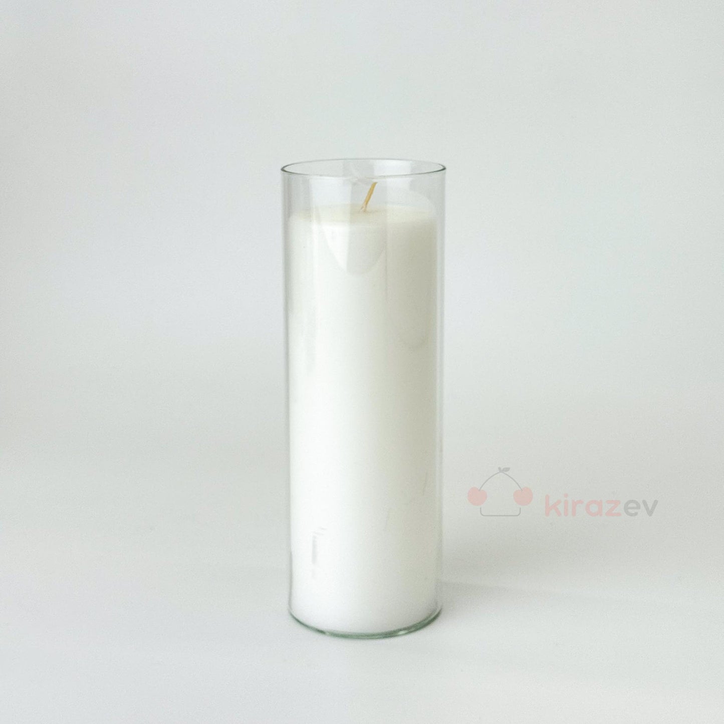 Silindir Cam Vazo Mumluk Büyük Boy