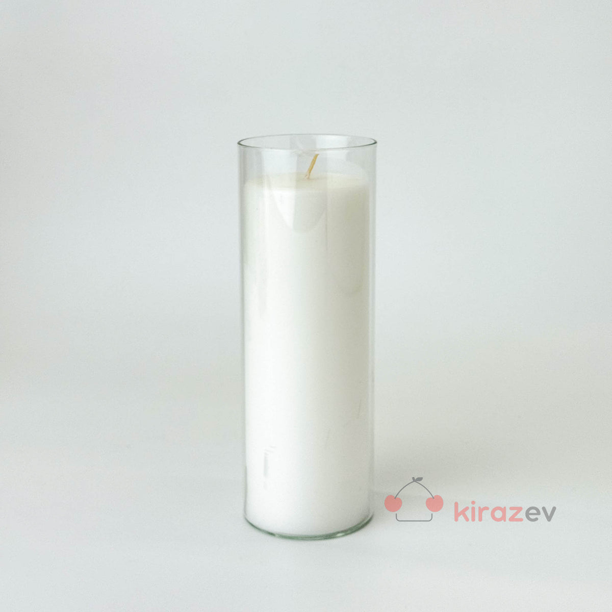 Silindir Cam Vazo Mumluk Büyük Boy