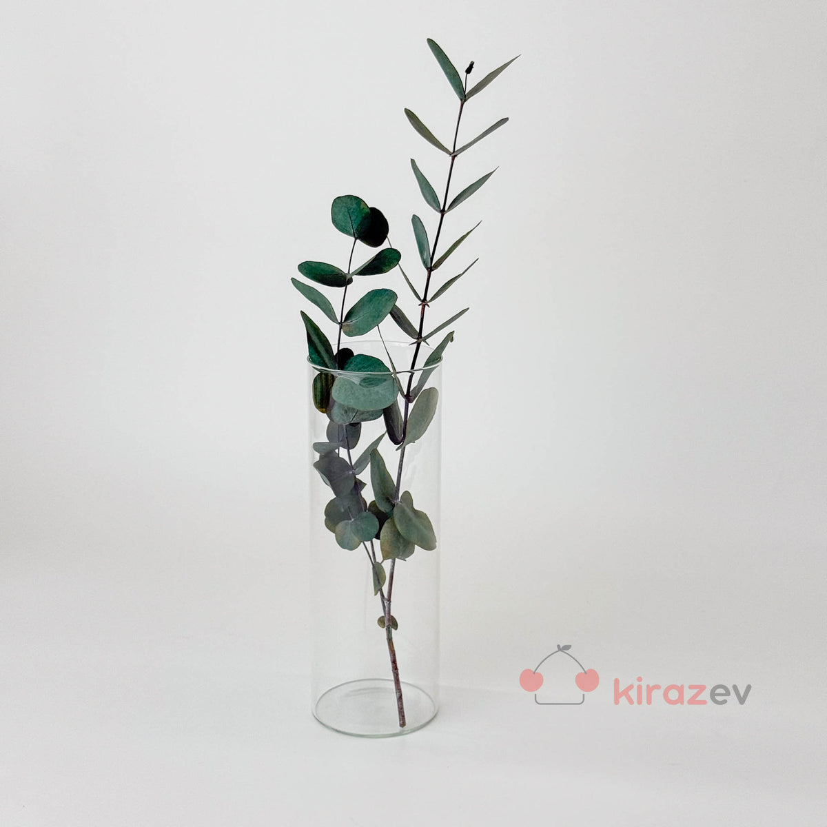 Silindir Cam Vazo Mumluk Büyük Boy