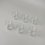 Dalgalı Cam Kulplu Kahve Fincanı 6'lı