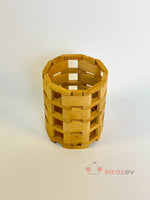 Doğal Bambu Kaşıklık 13x10 cm