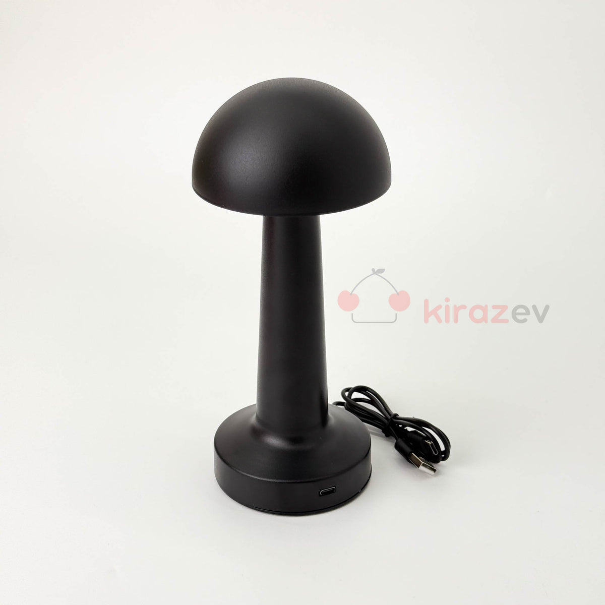 Dokunmatik 3 Modlu Şarjlı Mantar Lamba Siyah