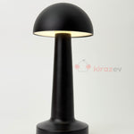 Dokunmatik 3 Modlu Şarjlı Mantar Lamba Siyah