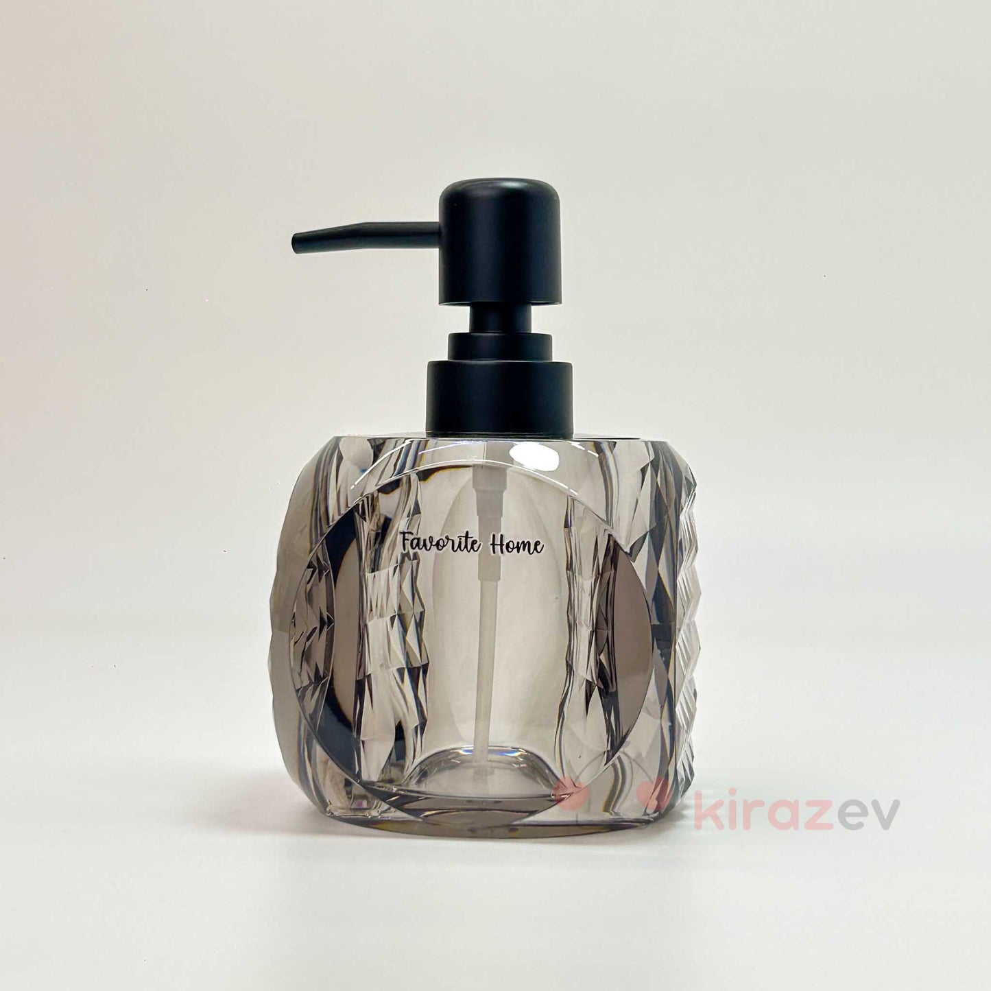 Favorite Akrilik Sıvı Sabunluk Şeffaf Siyah