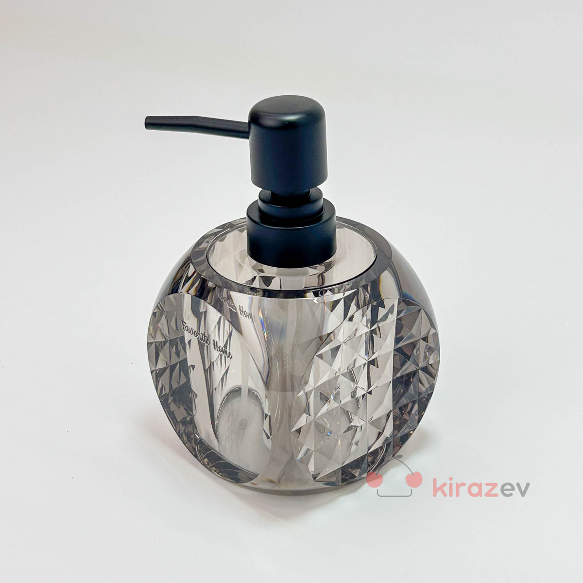 Favorite Akrilik Sıvı Sabunluk Şeffaf Siyah