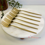 Gold Yemek Çatalı 6’lı Set (21 cm)