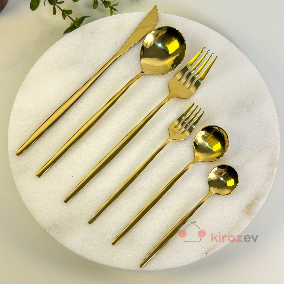 36 Parça Gold Çatal Bıçak Kaşık Takımı – 6 Kişilik