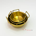 12 cm Gold Çelik Sunum Tavası