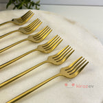 Gold Küçük Çatal 6’lı Set (16 cm)