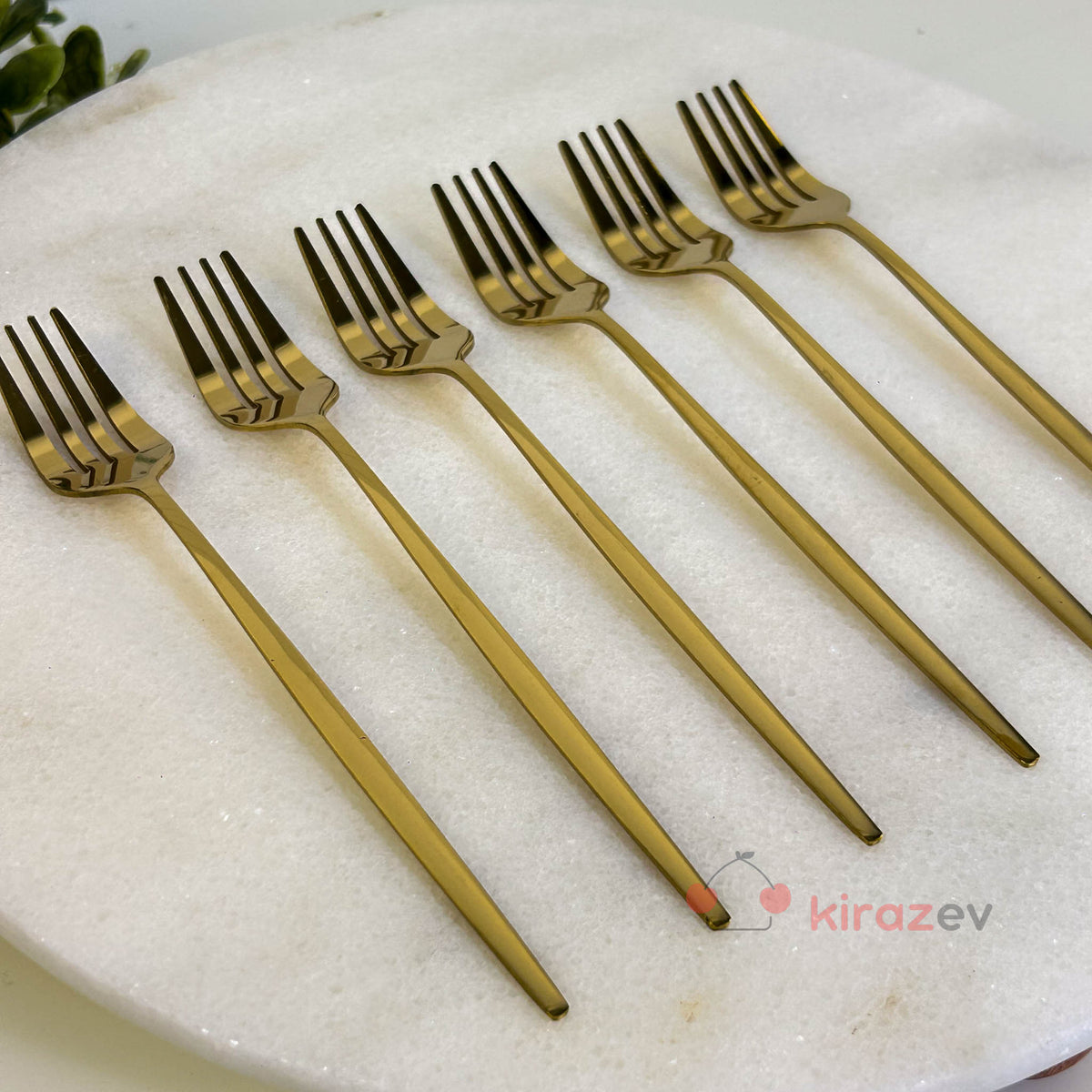 Gold Küçük Çatal 6’lı Set (16 cm)